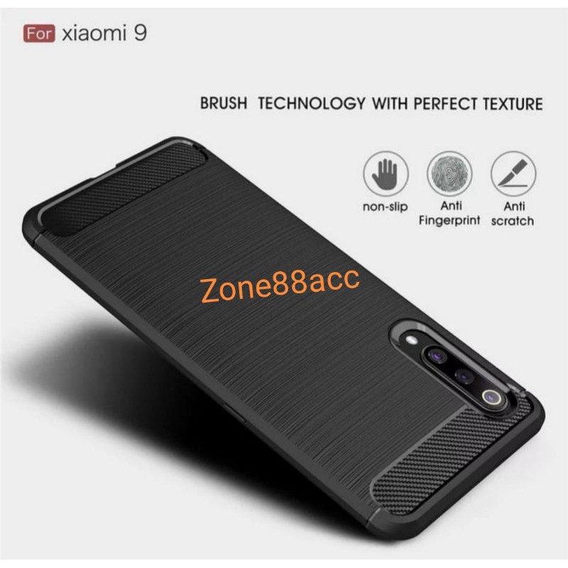 Silicon Case XIAOMI Mi 9 Mi 9X Softcase iPAKY Carbon Casing Cover TPU