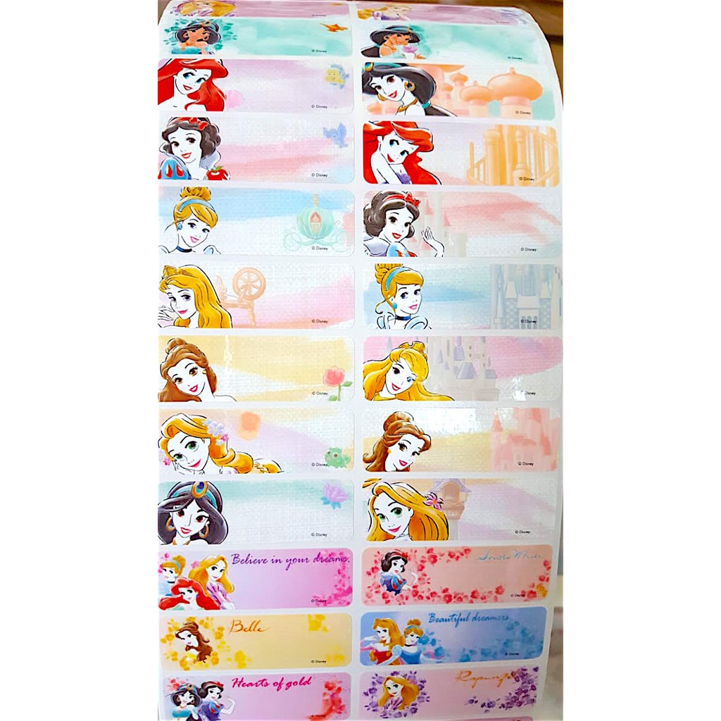 

Label nama anti air Stiker waterproof Premium Princess Everlasting Ori