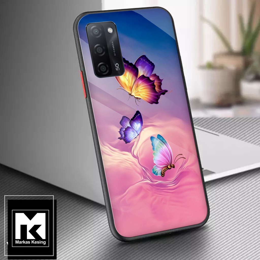 Case Oppo A55 5G - Casing Oppo A55 5G - ( Butterfly 02 ) - Case Hp - Casing Hp - Softcase Oppo A55 5