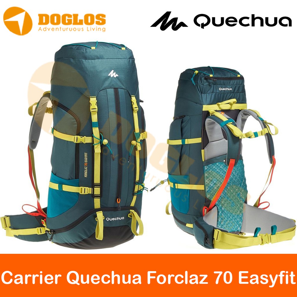  Carrier  Quechua  Forclaz 70 Easyfit Backpack Tas  Gunung 