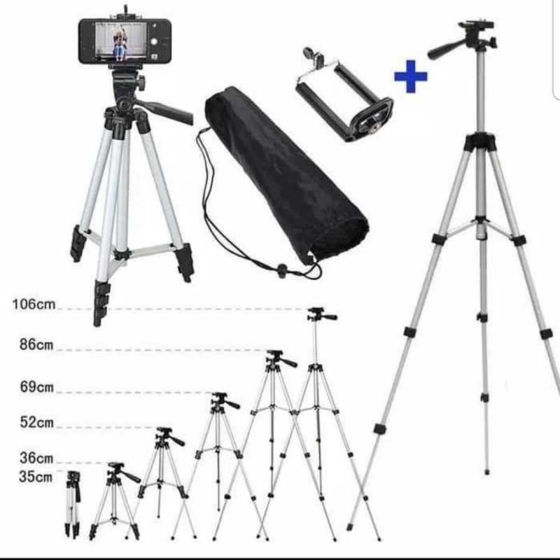 TRIPOD 1 METER 3110 PORTABLE ALUMINIUM LEGS 4 SECTION KUALITAS BAGUS TERJAMIN