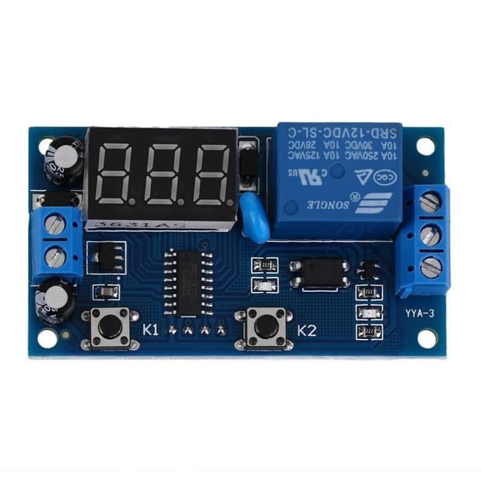 New DC 12V Display Digital Delay Timer Control Switch Module PLC