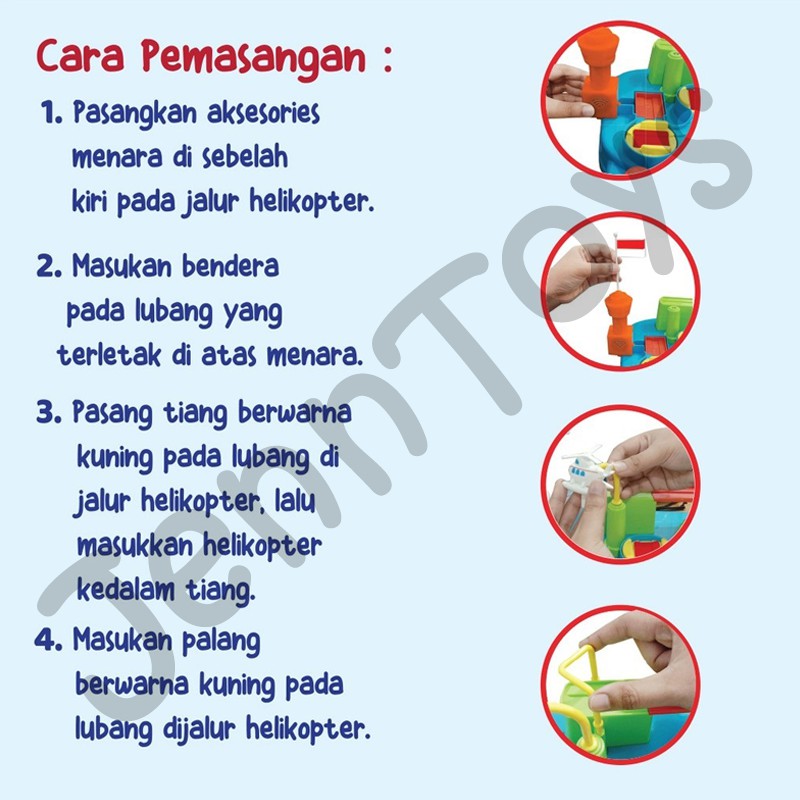 JennToys - Mainan Anak Edukasi PAUD Balita Play Set Mobil Adventure Toys - COTTON ARCADE