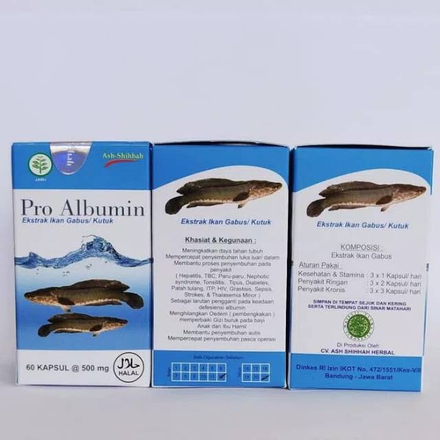 Pro Albumin Ikan Gabus/Ikan Kutuk