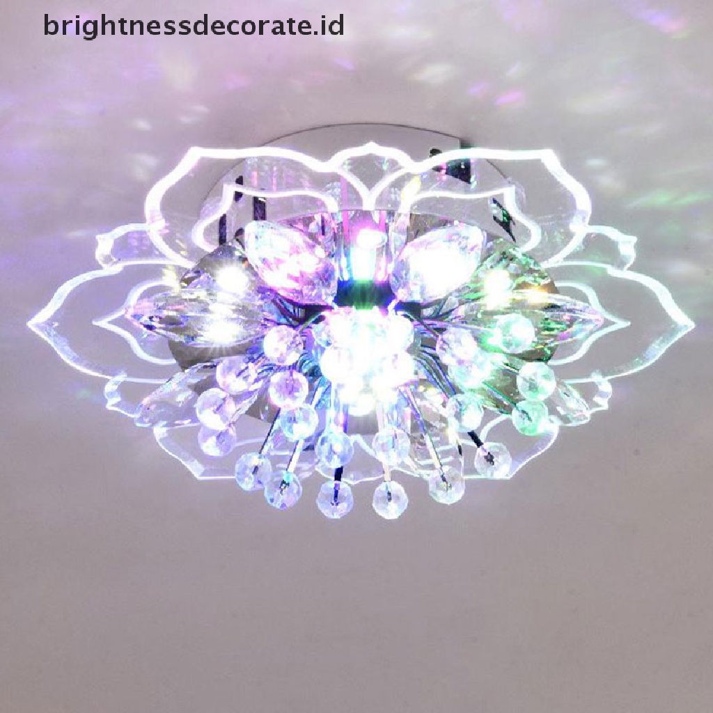 (birth) Lampu Plafon LED 9W 20cm Desain Kristal Modern Untuk Lorong