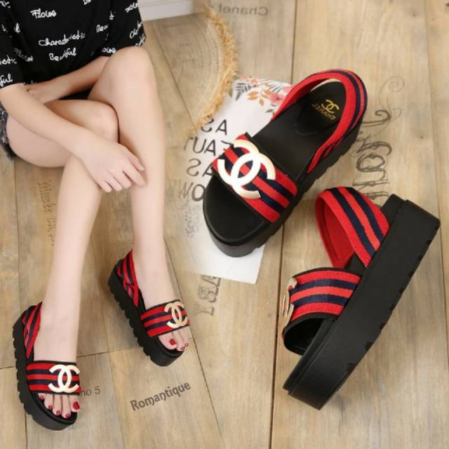 PROMOOO CHANEL WEDGES SHOES B88-191