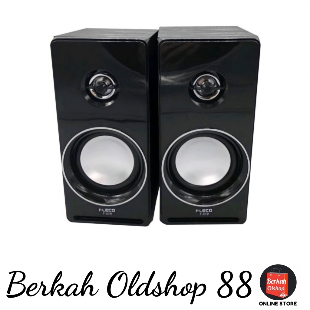 Berkah Oldshop 88 - Speakers Aktif FLECO F-019 Digital Musik Audio Komputer
