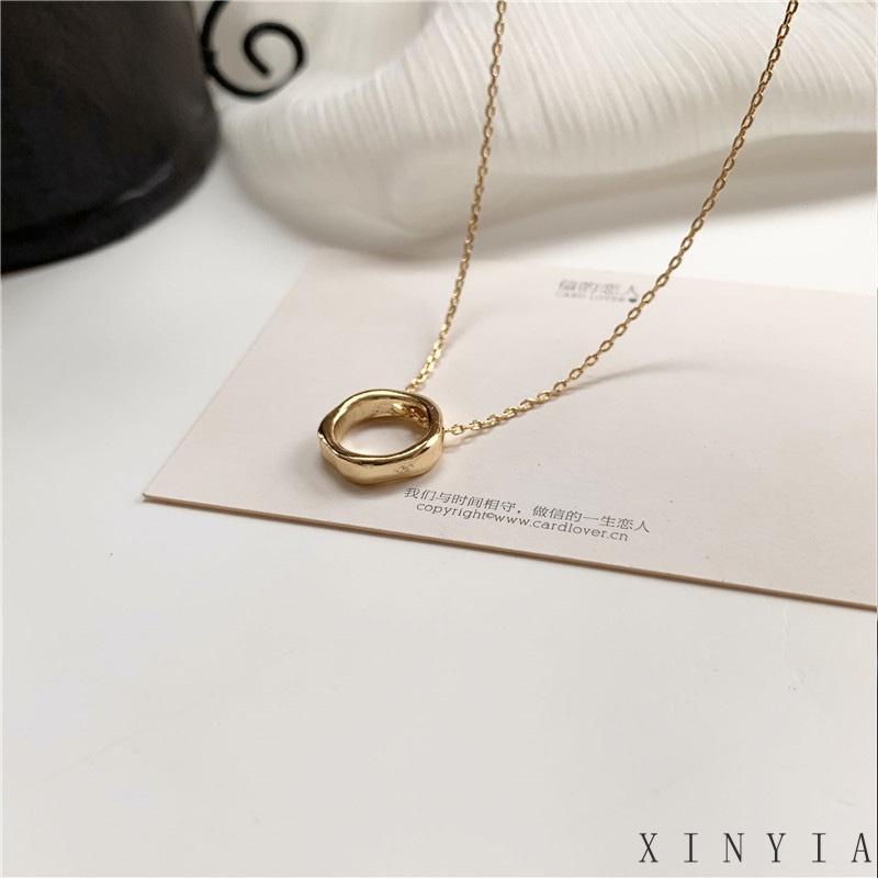 Xia.id Kalung Rantai Clavicle Desain Simple Aksesoris Wanita