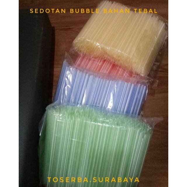 SEDOTAN Bubble Sedotan Plastik Besar Bahan Tebal STERIL SEDOTAN Bubble Sedotan Plastik Besar Bahan Tebal STERIL