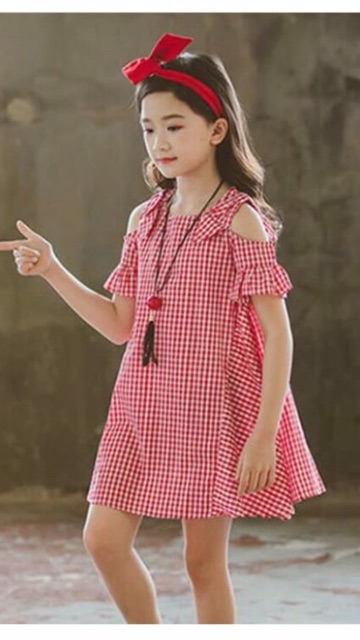 Dress sabrina anak perempuan nablfashion