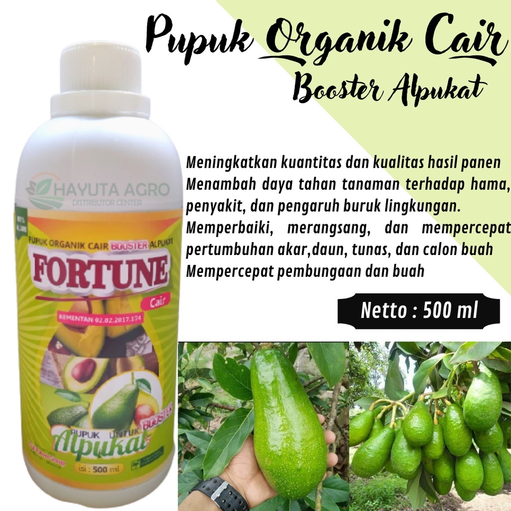 Pupuk Cair Alpukat Kemasan 500ML, pupuk alpukat untuk pertumbuhan, pupuk pelebat bunga dan buah