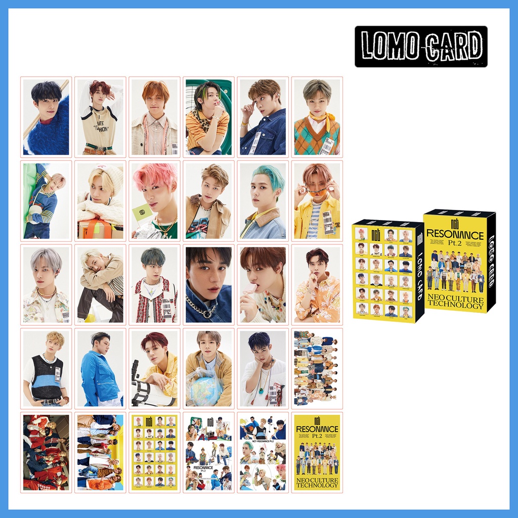 30pcs Kartu Foto Lomo Kpop NCT ATEEZ Stray Kids