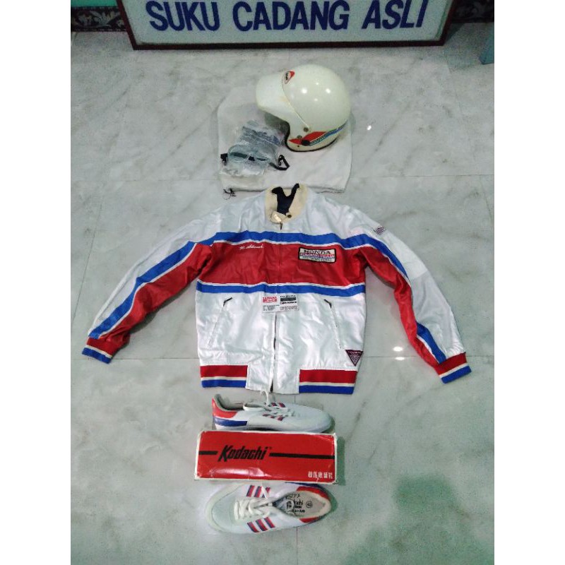 jaket vintage Honda motor international  original Exs pembalap M.Akemi