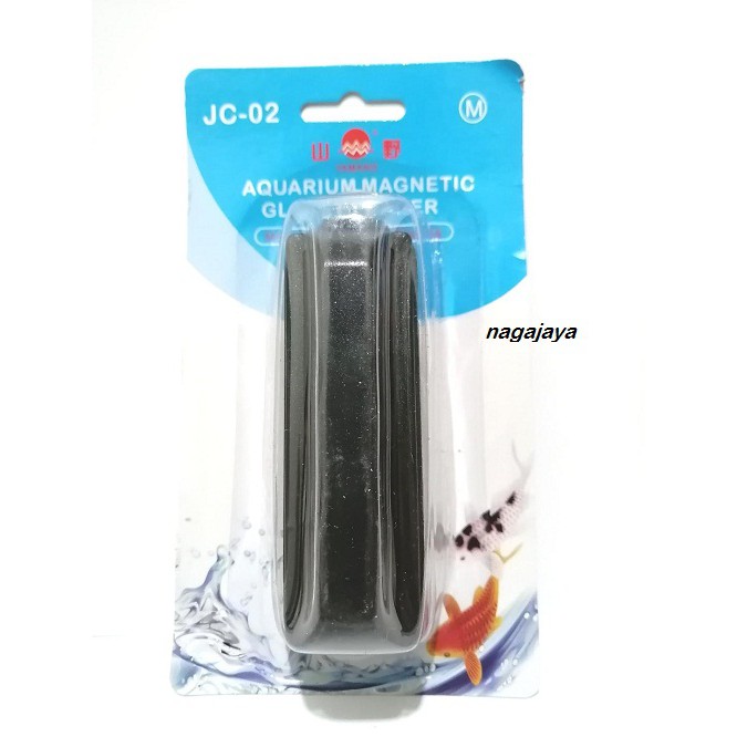 magnet pembersih kaca aquarium ikan hias resun/yamano medium