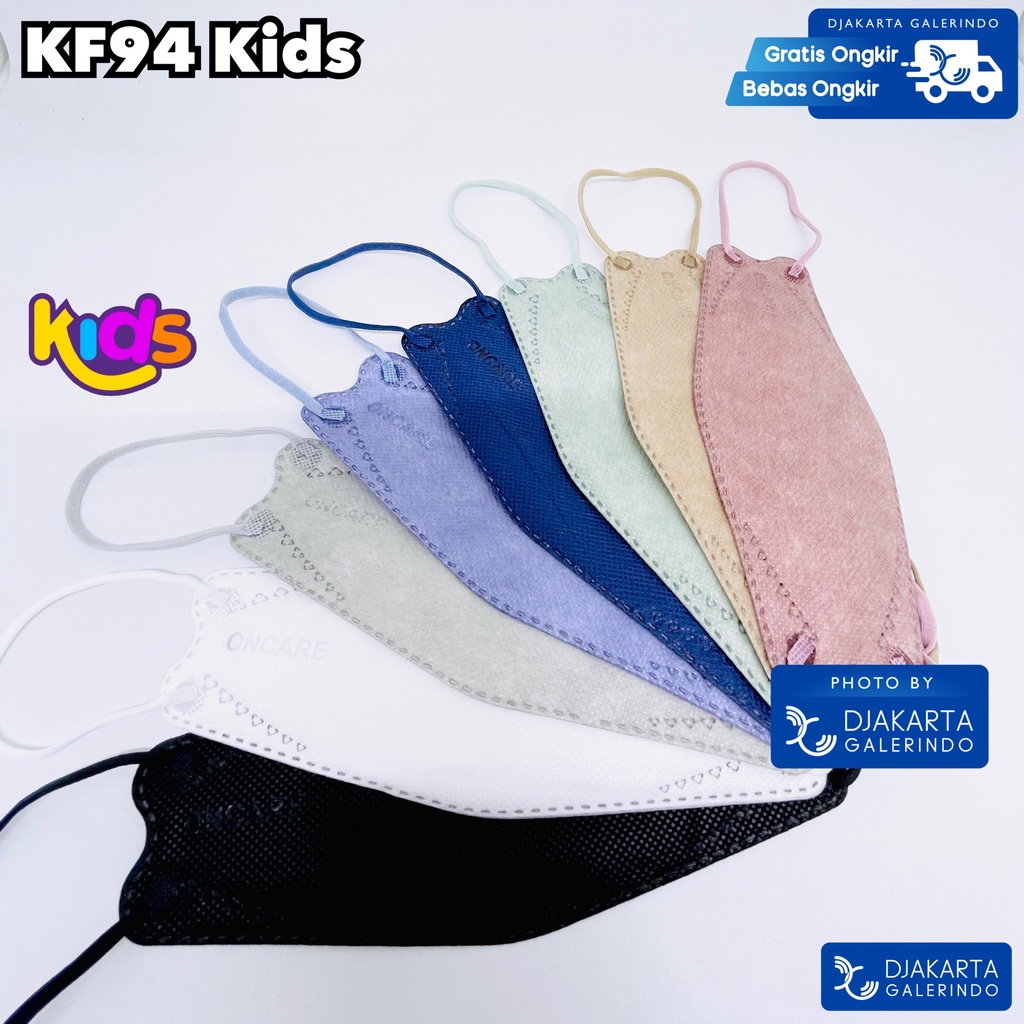 Masker KF94 Anak Oncare Premium 4Ply 5Ply - KF94 Kids 5 Lapis Pack isi 10 Pcs