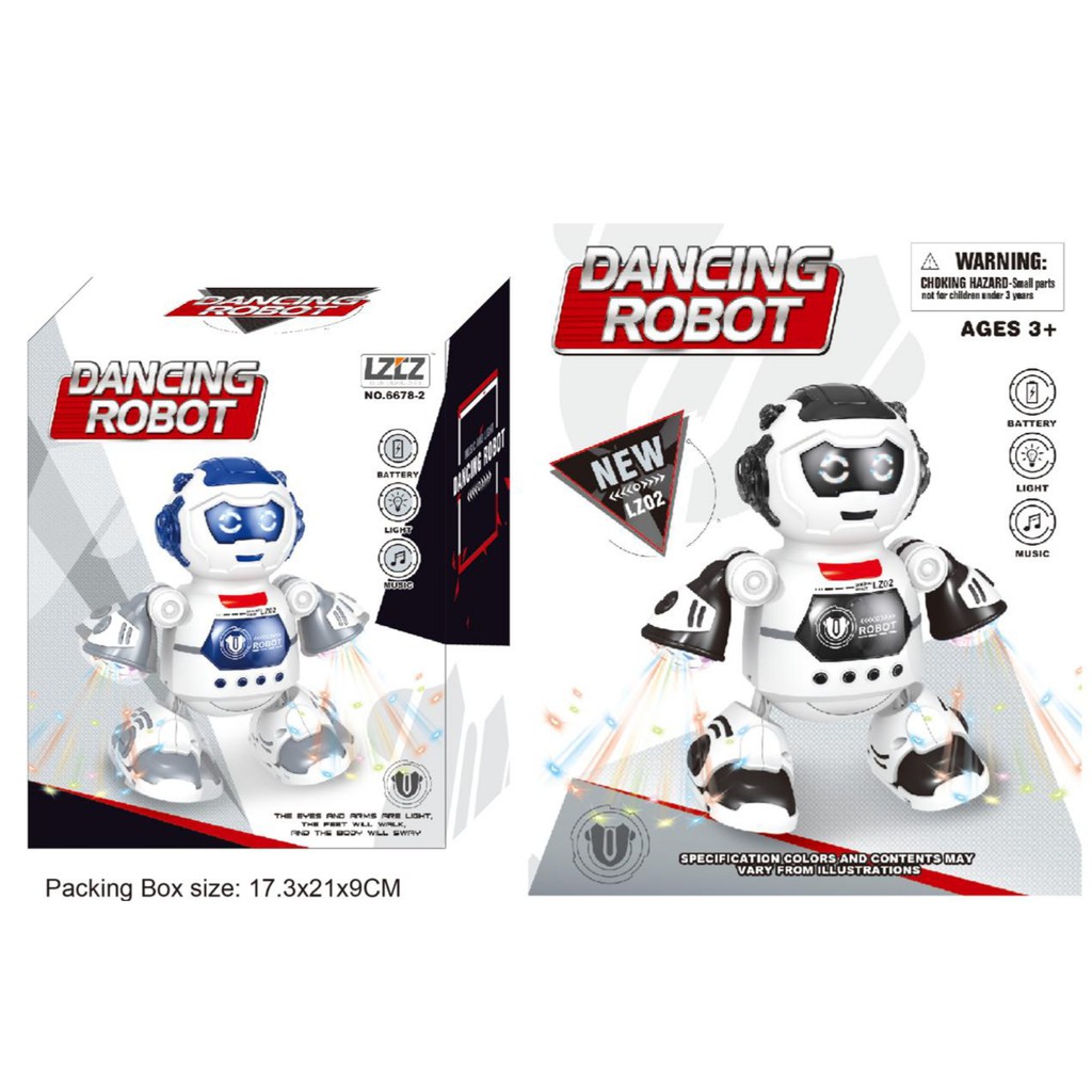 MAINAN ROBOT DANCING LIGHT AND MUSIC 6678-2