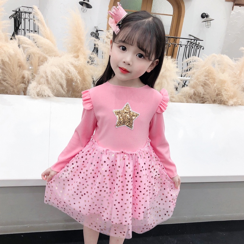 CHUBBI 95 Dress Anak Perempuan Gliter Star Stella