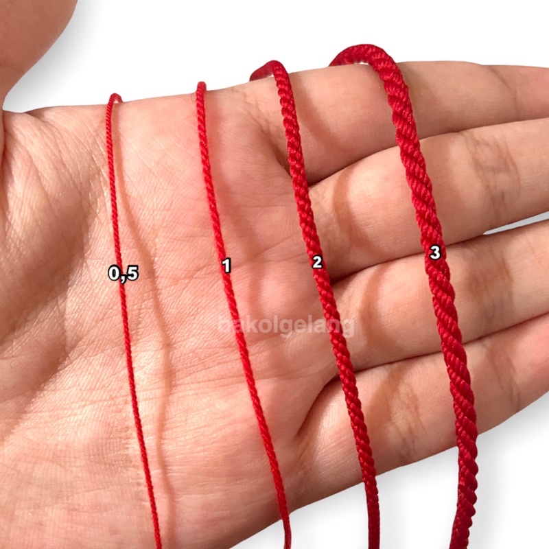 [Tali] gelang tali merah (ikat sendiri) panjang 40cm
