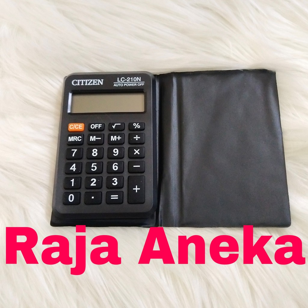 Kalkulator CITIZEN LC-210N Hitam ELEGAN LC210N Citizen Kecil LC 210 N