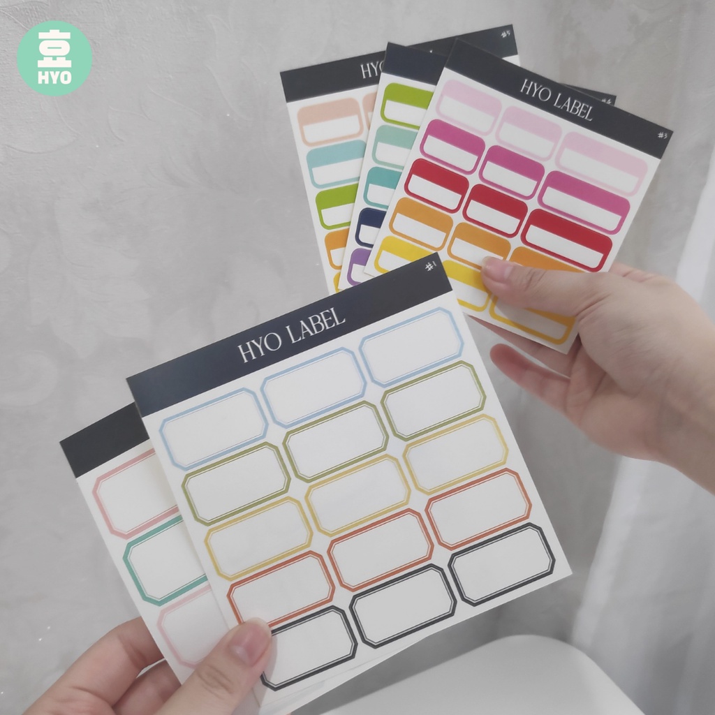 

[HYO] Label Sticker Korea Self Adhesive for Desktop File Folder Book