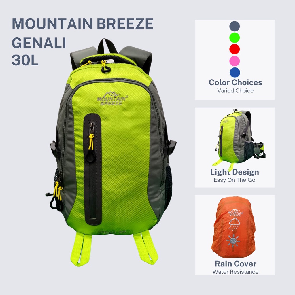 HIGHLAND tas ransel tas pria backpack tas sekolah tas kuliah tas punggung ransel laptop ransel gunung mountain breeze 18inch GENALI ransel gunung 30L ransel sekolah ransel higking ransel seepeda ransel running ransel gunung murah