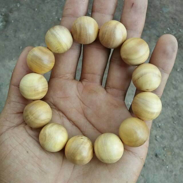 Gelang kayu cendana ntt asli 18 mm