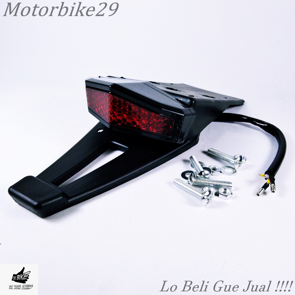 Spakbor Belakang KLX Plus Lampu Stop Sein Motor Trail
