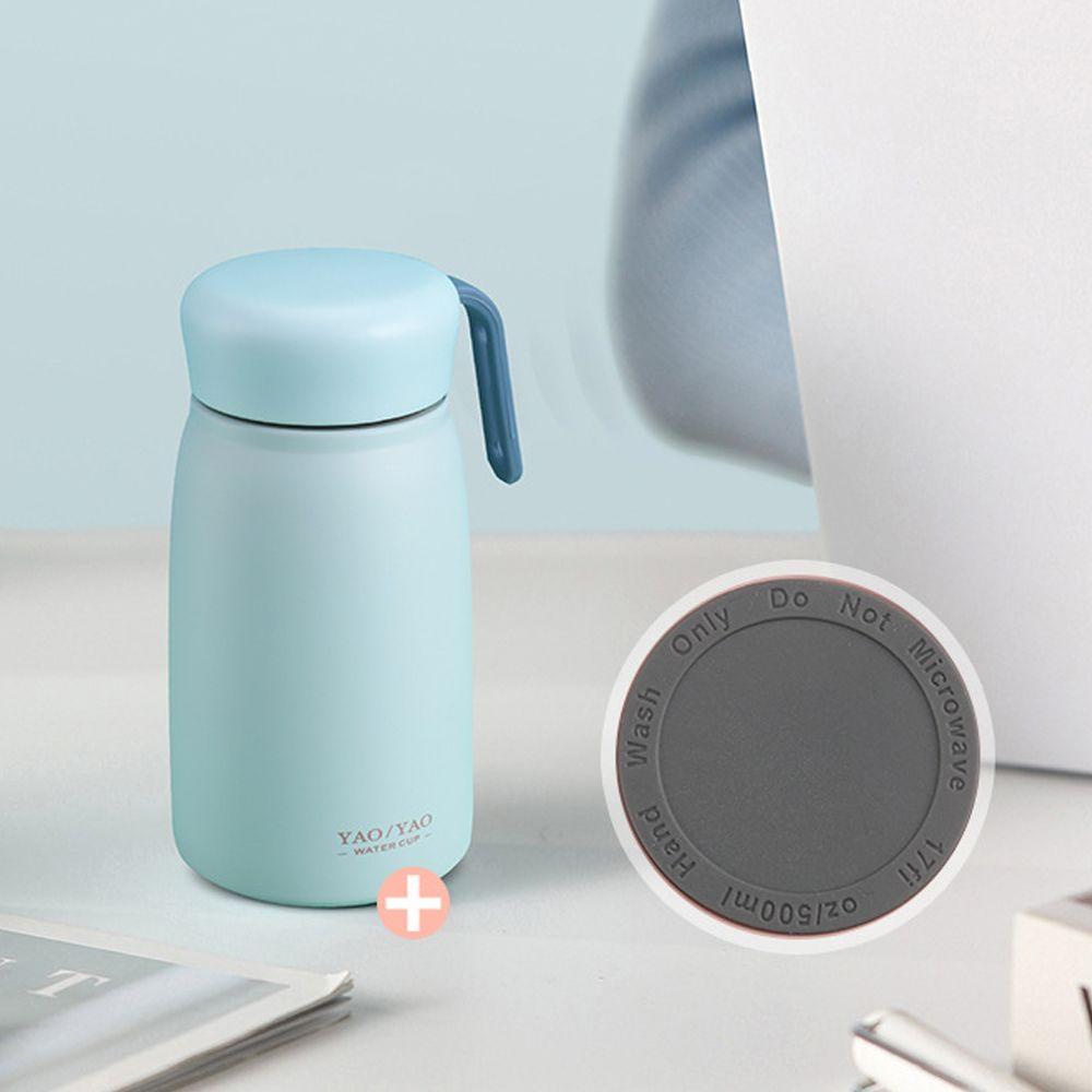 Top 350ml Mug Kopi Lucu Portable Botol Air Minum Stainless Steel