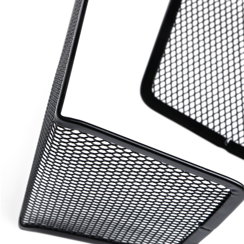 Mary 2pcs Stand Buku Bahan Metal Mesh Desktop Untuk Organizer File Rumah Kantor Untuk Pelajar