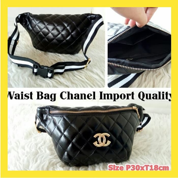TAS DADA PINGGANG SELEMPANG WANITA WAISTBAG CHANEL IMPORT QUALITY FS172