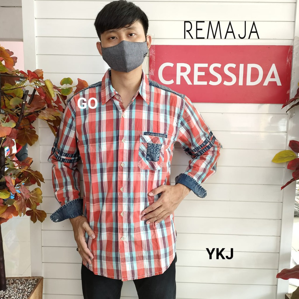 gof CRESSIDA KEMEJA YOUTH Hem ABG Formal Kemeja Lengan Panjang Remaja