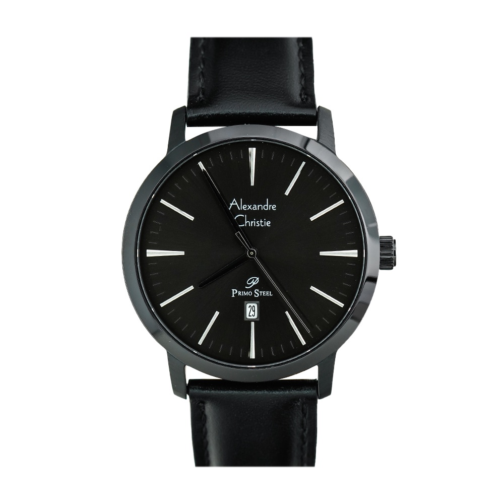 Jam Tangan Pria Original Alexandre Christie AC-1028-MD (LEATHER)