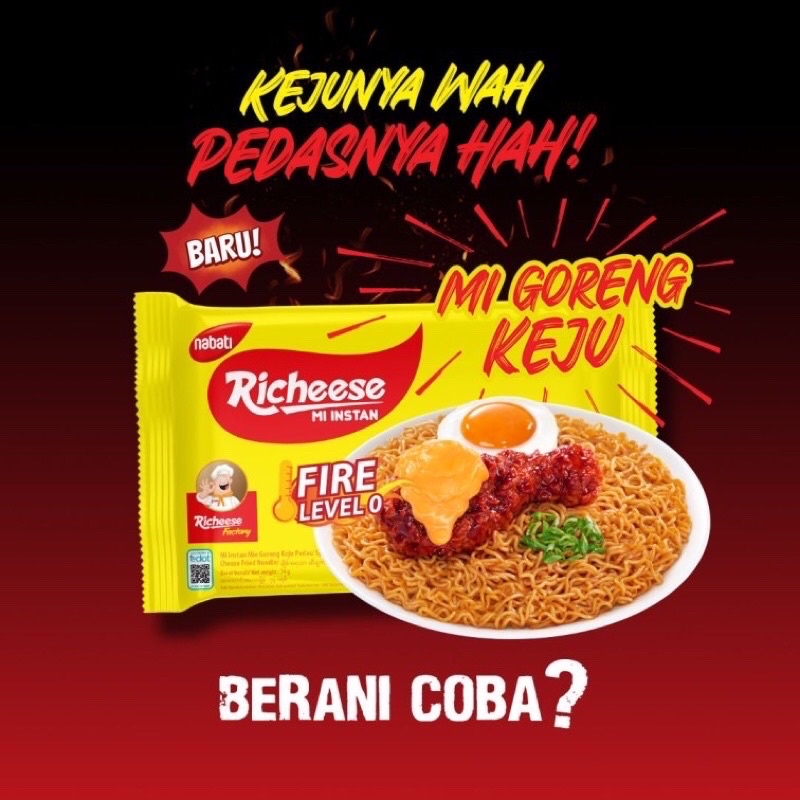 

Mie Richeese Mie goreng keju