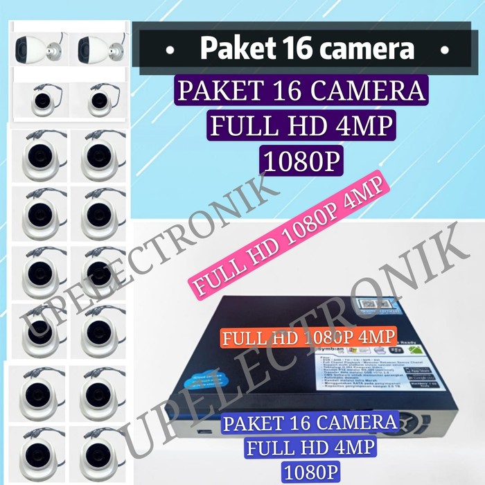 Paket cctv 16 Full Set 4mp Full HD It Pro Lengkap siap pasang
