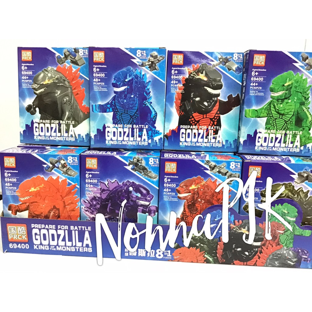 Brick Godzilla Monsters Minifigure Lego Godzila 69400 set of 8