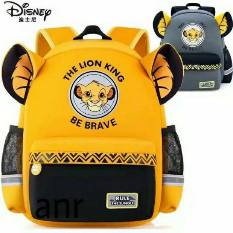 MOEZHA_TAS Tas ransel sekolah anak the (LION KING) backpack anak bisa buat cowok dan cewek PL952