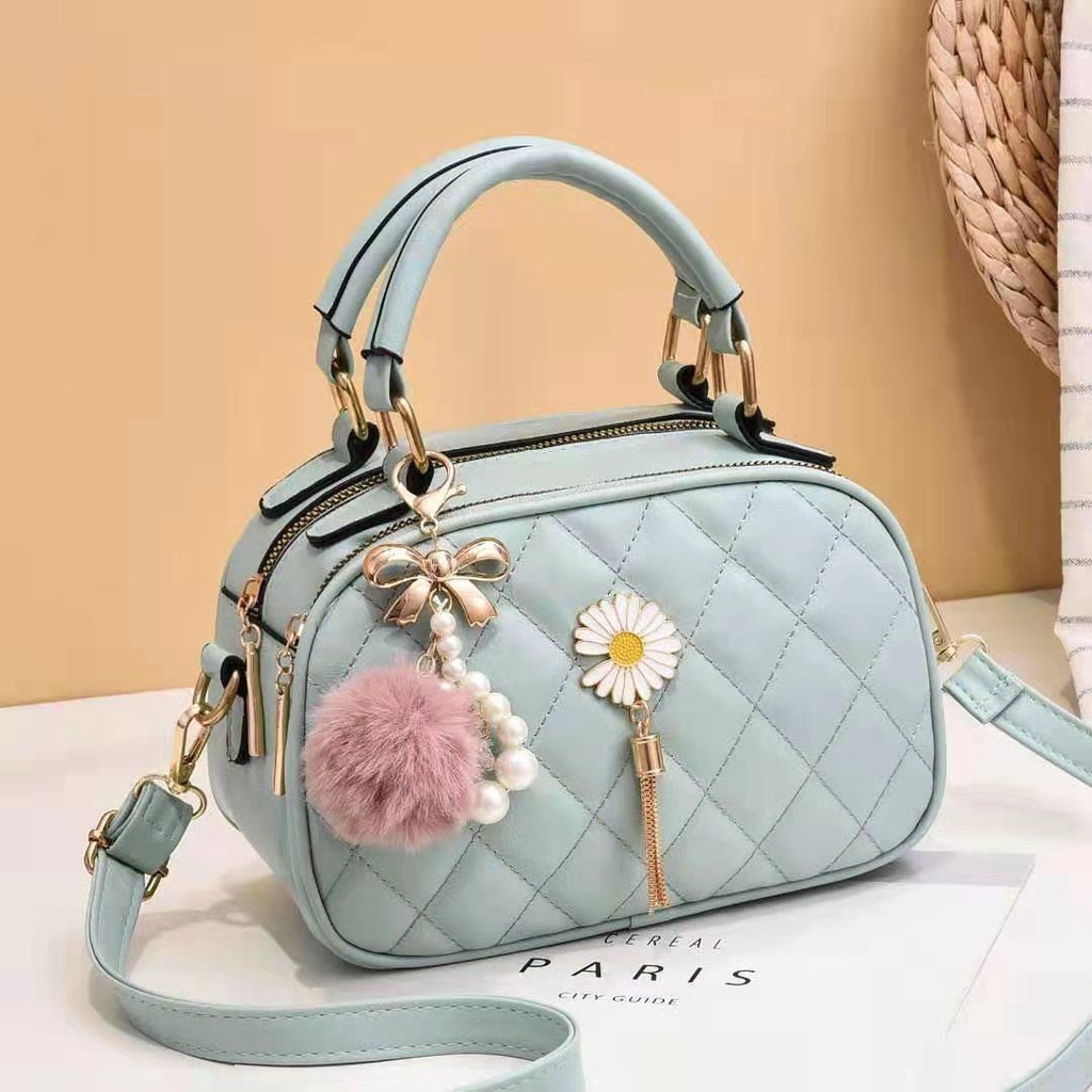 GT 1762 RISCE TAS SELEMPANG MOTIF BUNGA FLOWER WANITA CEWEK PEREMPUAN JAKARTA BATAM