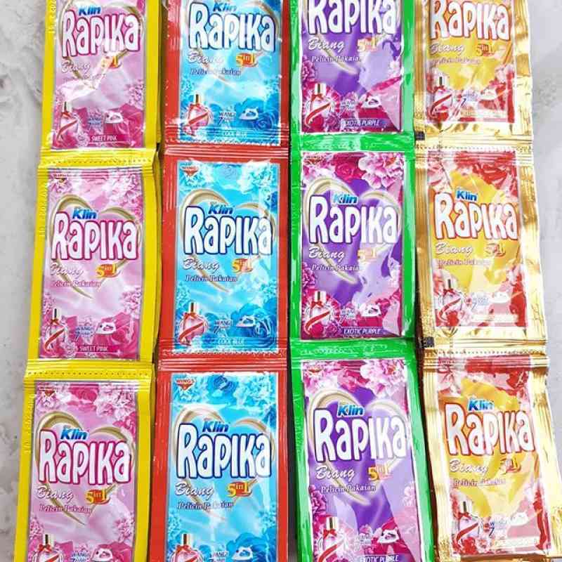 [12 SACHET] So Klin Rapika Biang Soklin Refill 8ml Pouch Pewangi Pelembut Pelicin Pakaian 8 ml Saset