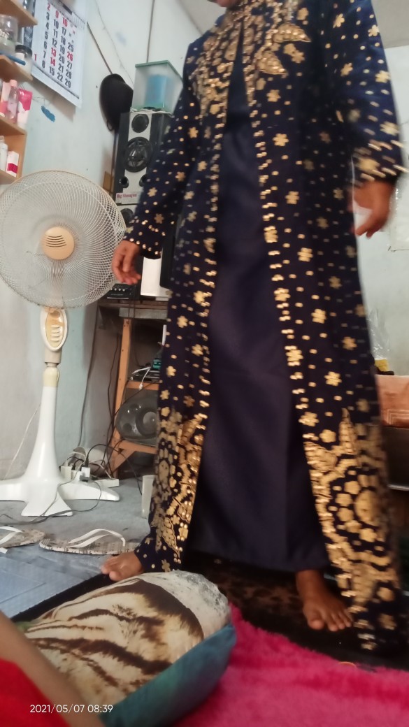 Syahrini Gamis Songket Motif Matahari Songket Palembang Batik Jupri (ada Couple Keluarga Chat Admin)