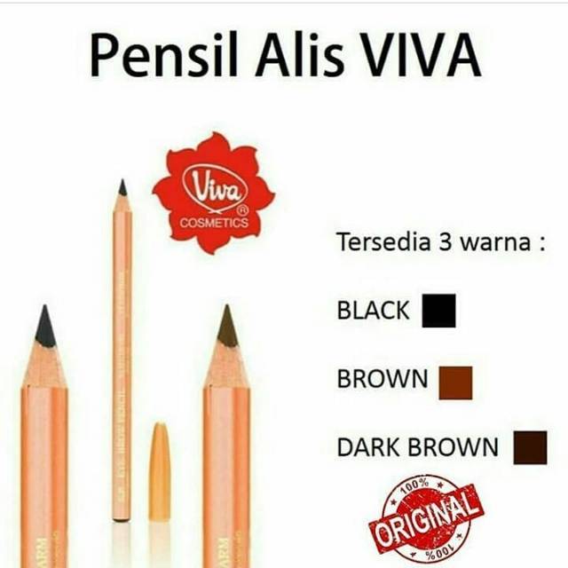 VIVA PENSIL ALIS ORIGINAL 100% (GAK ORI UANG KEMBALI) Real