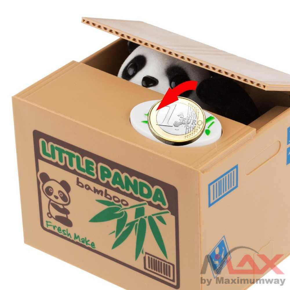 mainan panda Celengan Panda Steal Money Little Panda Piggy Bank Warna Putih