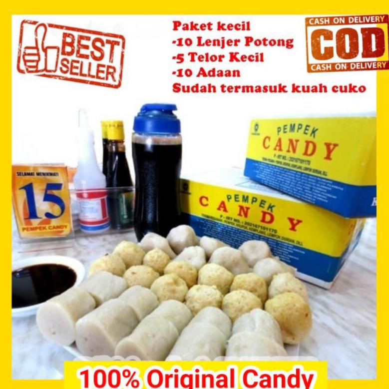 

[DISCOUNT RZY62] Pempek Candy Palembang Asli Paket Ampera Kecil Empek Empek Mpek mpek Laris