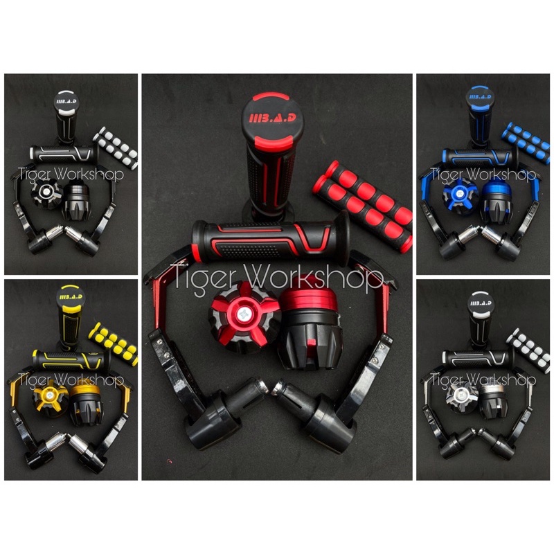 PAKET 4 ITEM HANDGRIP BAD ROBOT JALU AS NAGA PROGUARD ROBOT KARET HANDLE (Universal Semua Motor)