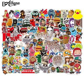 100 Pcs Kartun Graffiti Stiker Decals Gaya Campuran untuk 100 Pcs Kartun Graffiti Stiker Decals Gaya Campuran untuk