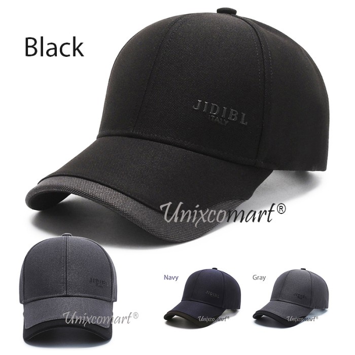 Topi Pria Topi Baseball JEREMY Narason Hat Cap Casual Distro Fashion Pria Wanita - Black(O4N0) Topi 