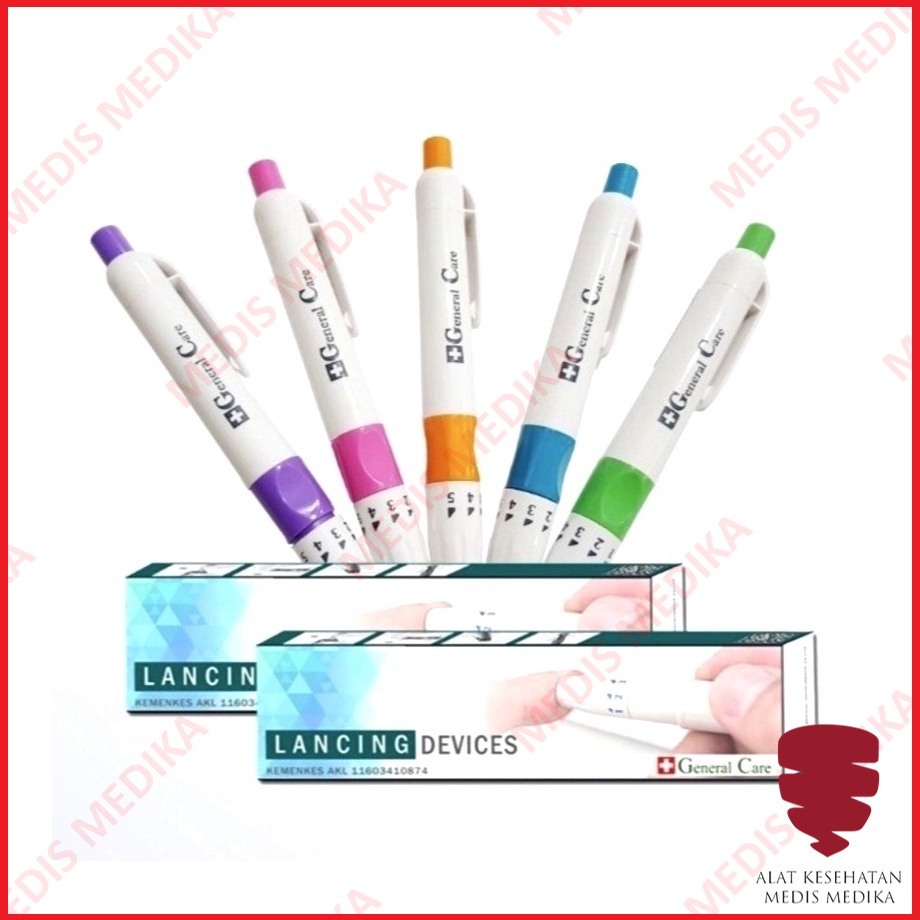 Lancing Pen Device Bekam Lancet Alat Ambil Sample Darah General Care