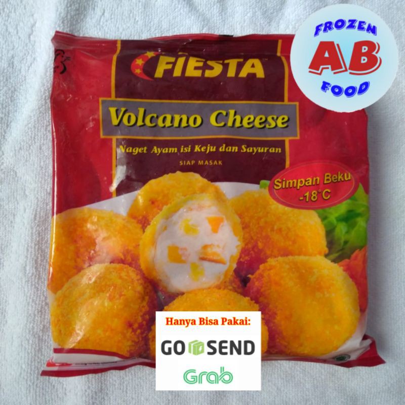 

Fiesta Volcano Cheese 500gr Naget Ayam isi Keju dan Sayuran Nugget Cheesy