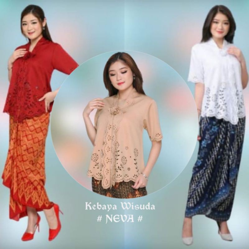 PROMO NATAL Kebaya Encim Senada Katun Laser Import