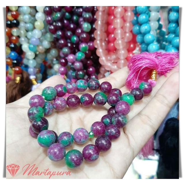 TBT0121 Tasbih Batu Ruby Tanzania