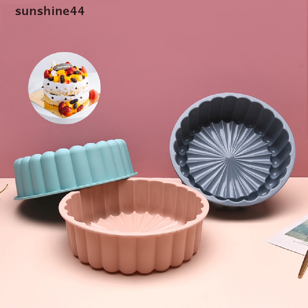 Sunshine Cetakan Kue Bulat Bahan Silikon Anti Lengket